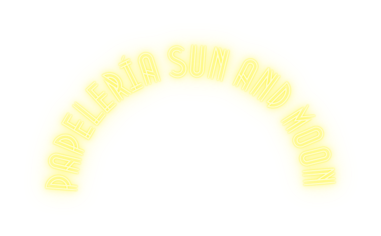 papelería sun and moon